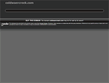 Tablet Screenshot of coldwaercreek.com